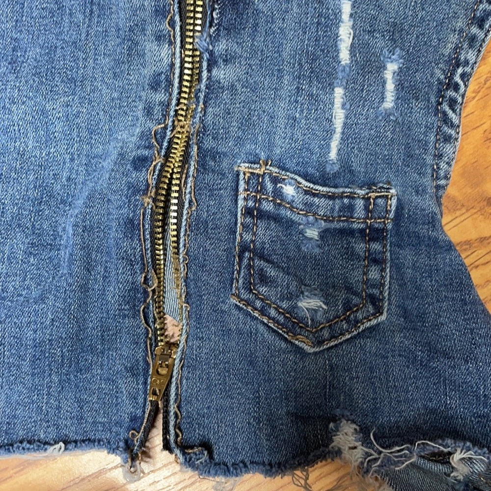 Repurposed Dollhouse Denim Chest Rig/Top - Picture 3 of 6